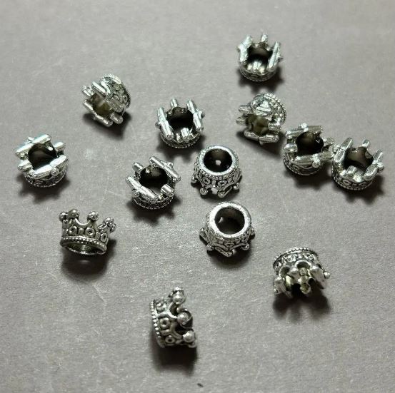 Korálek Pandora Koruna 10×6 mm, průměr dírky 6 mm, balení 20 g, 13 ks