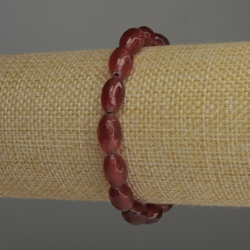 Náramek z turmalínu – broušené korálky, průměr 12×7,5 mm, délka 18 cm, elastický