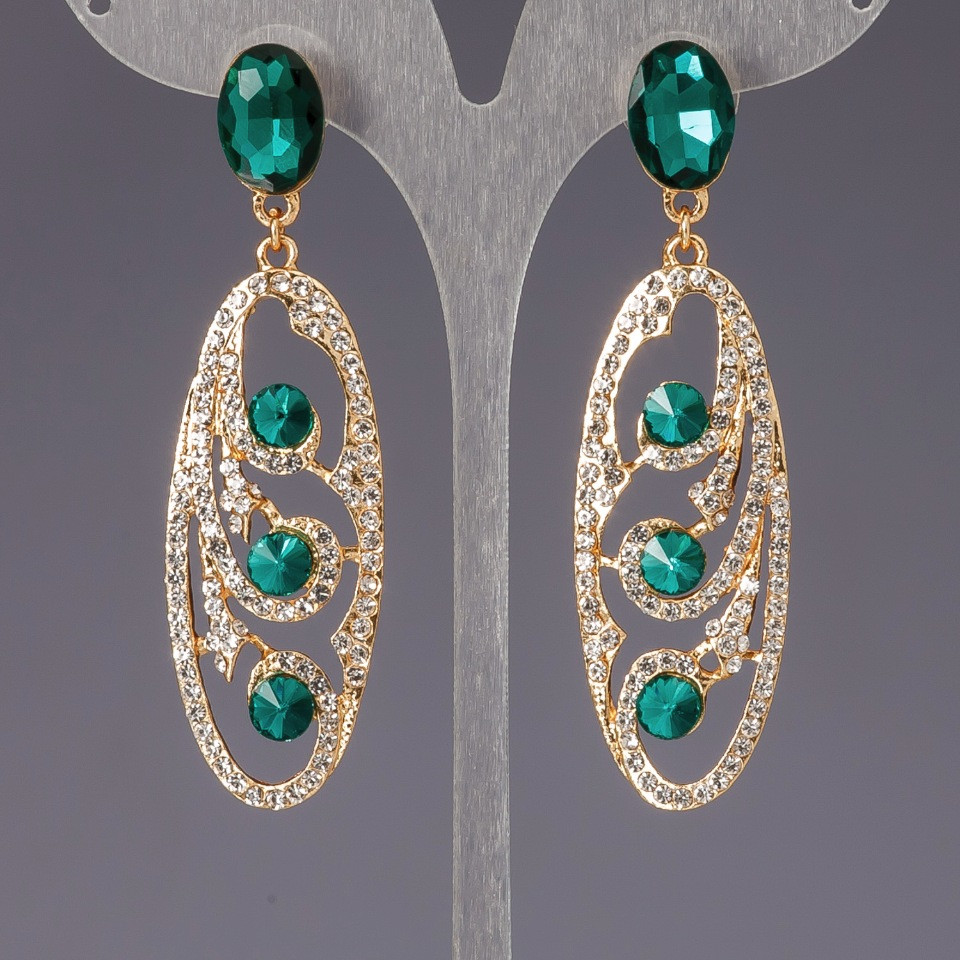 Náušnice se krystaly „lustry“ „šandelyéry“ „Slovanka“