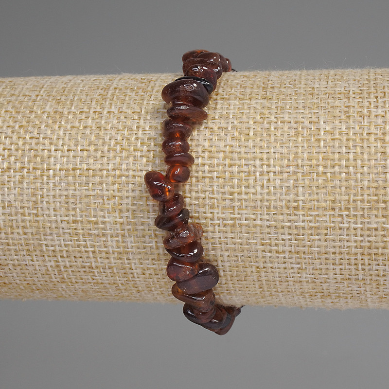 Náramek z karneolu «Drobné kousky» 18 cm