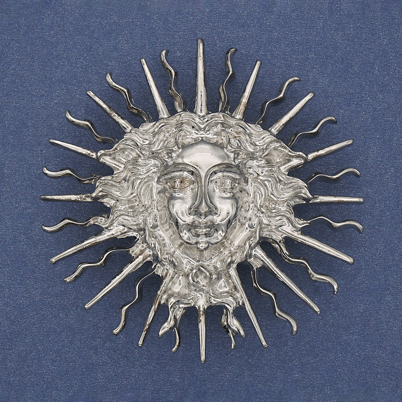 Brožka-přívěšek «Jarylo» ze stříbrného kovu, 59 mm