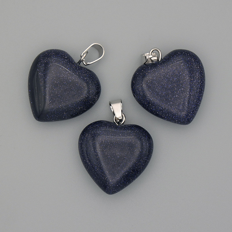 Přívěšek Srdce z aventurínu Noc Káhiry 20×20×25 mm+