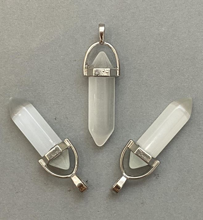 Přívěsek Kočičí oko šestiúhelník krystal kulička 8×31×41 mm+