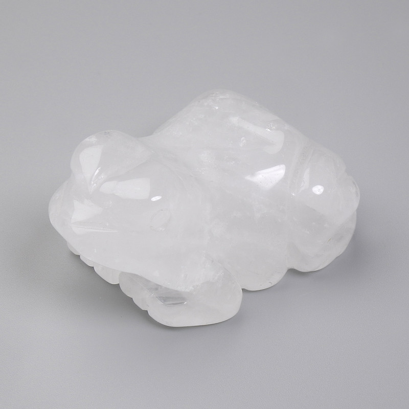 Suvenýrová soška Žába z horského křišťálu, 55×30×40 mm+