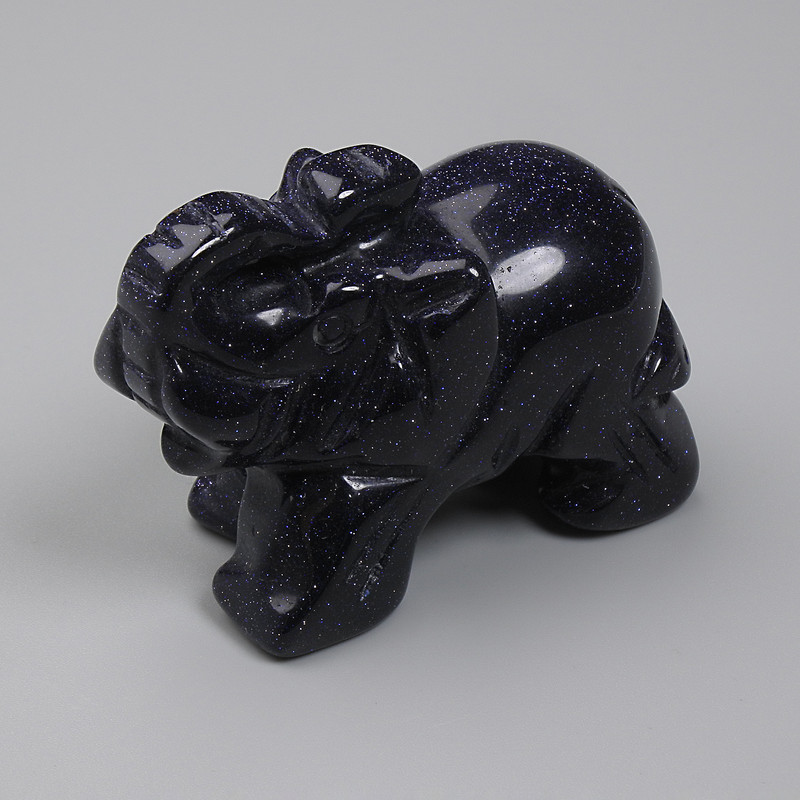 Suvenýrová soška Slon z aventurinu Noční Káhira 55×35×26 mm+