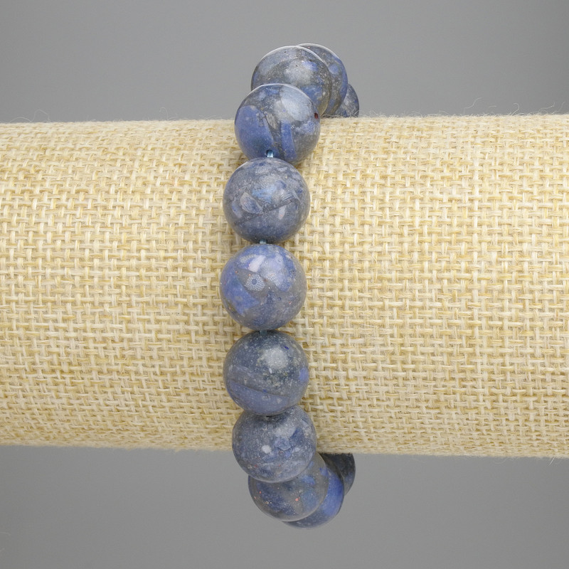 Náramek z houbičkového korálu – hladké korálky 12 mm, délka cca 18 cm, elastický