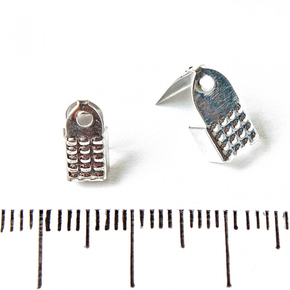 Krimpovací koncovky na šňůrky, balení 70 ks, 4×7×10 mm ± 10 g