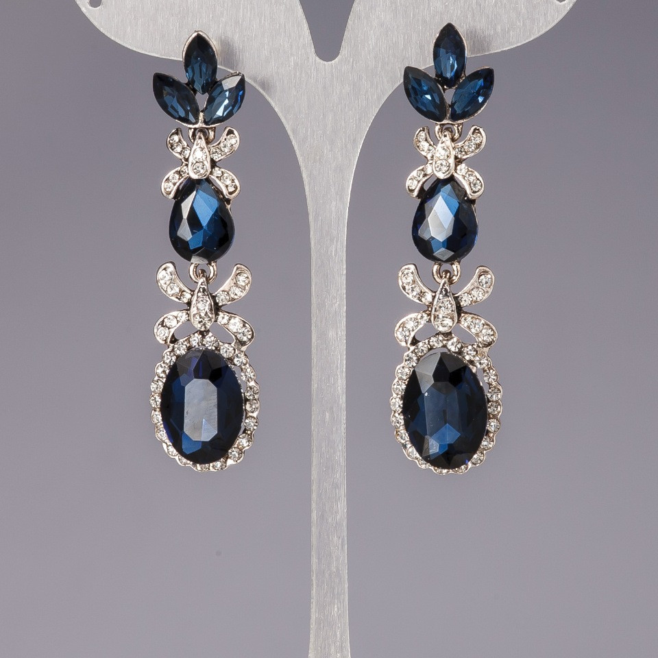 Náušnice se krystaly «lustry» «šandelyéry» «Miledi»