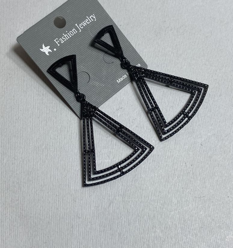 Dlouhé večerní náušnice, délka 6,5 cm