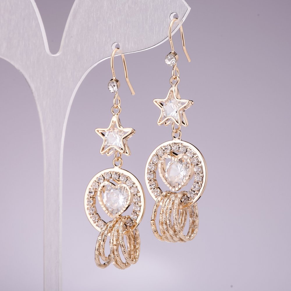 Náušnice Hvězdy, délka 55 mm