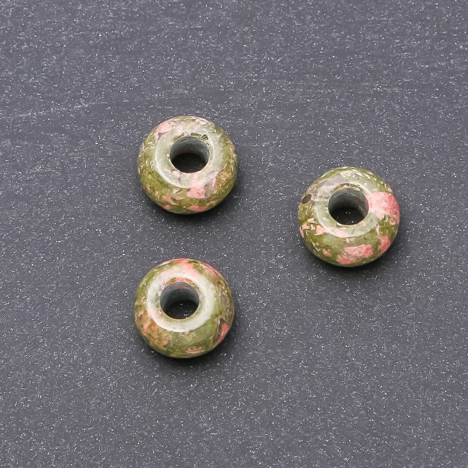 Pandora korálek z přírodního heliotropu 14×8 mm, průměr dírky 5,5 mm+