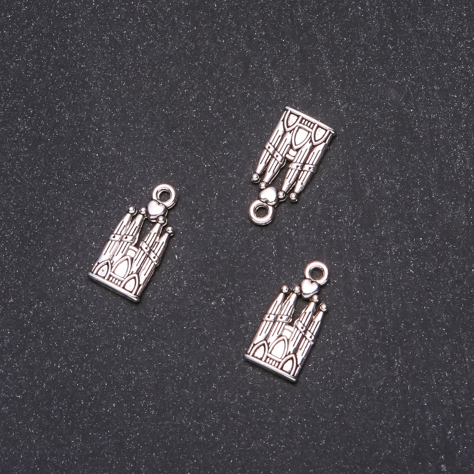 Přívěšek Zámek 9×19 mm, balení 20 g ±18 ks