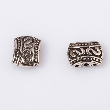 Oddělovač řad na jednu nit 'S' vzor, kov 11×8 mm, balení 20 g (±14 ks)