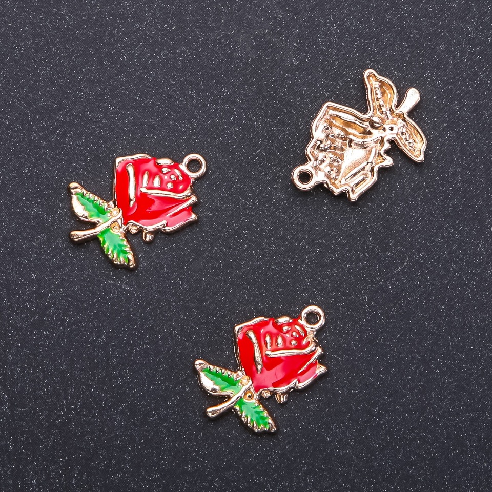 Příslušenství pro závěs Rosa zlatý smalt, průměr 17 mm, délka 5 m, průměr 1,95 mm, balení 6 ks (+ -)