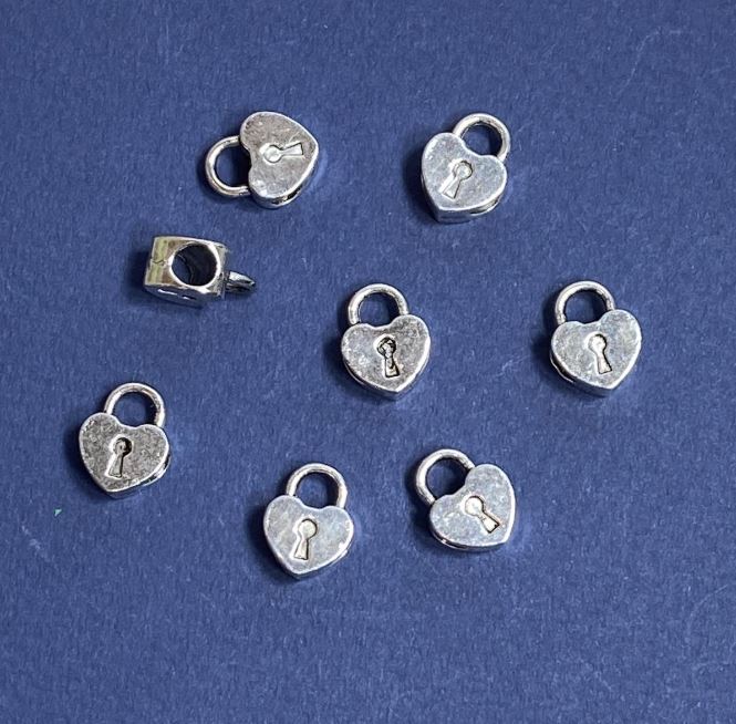 Vložená korálka pro šperky, rozměr 10×13 mm, vnitřní průměr 4 mm, balení 12 ks, hmotnost balení cca 20 g