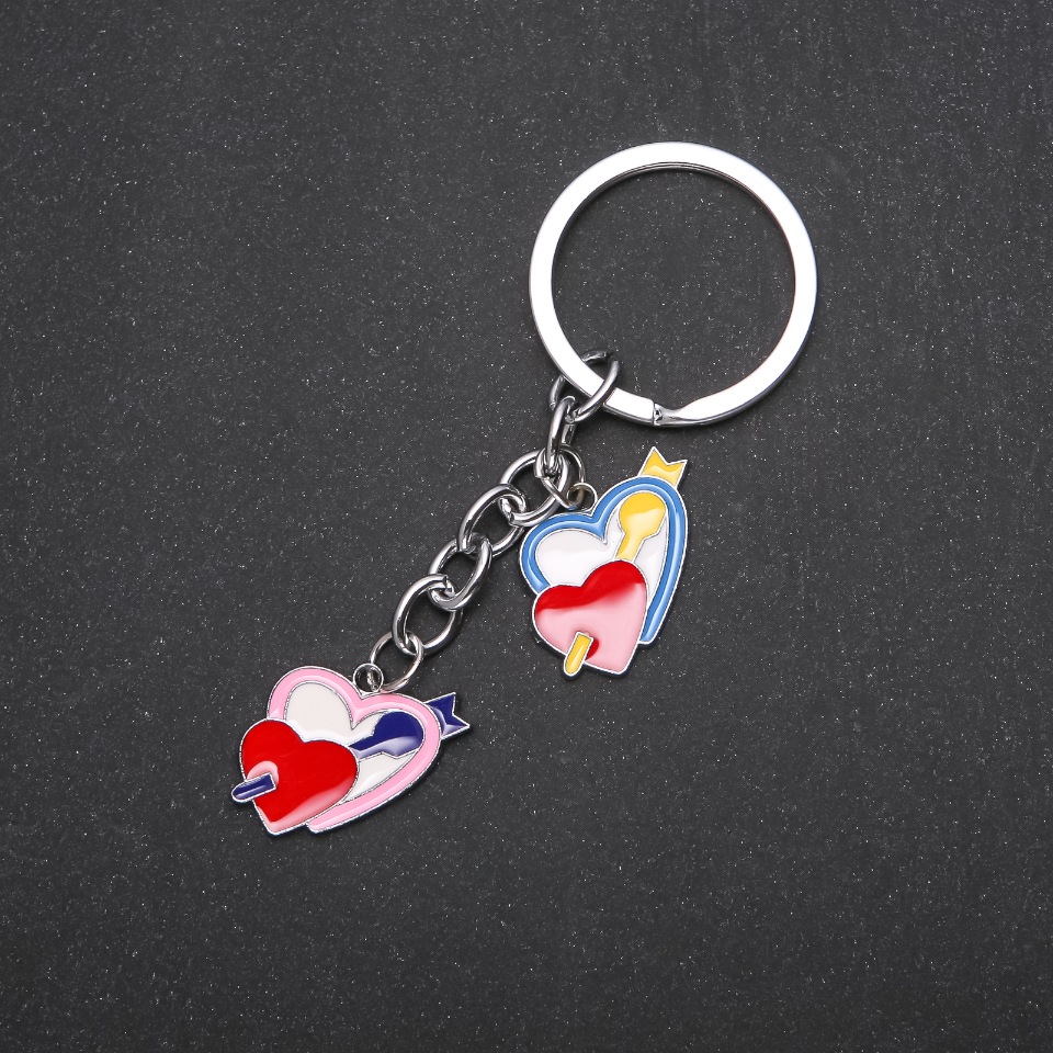 Přívěšek srdce – barva kovu 'stříbro'