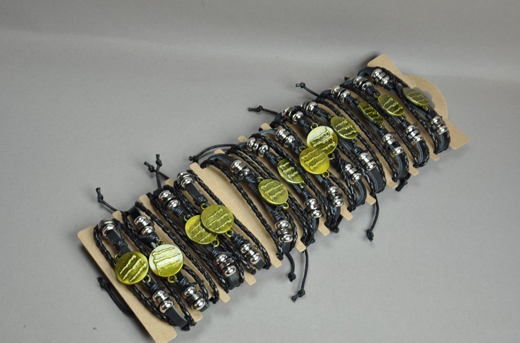 Náramky z ekokože «Drápky» na stažení, balení 12 ks