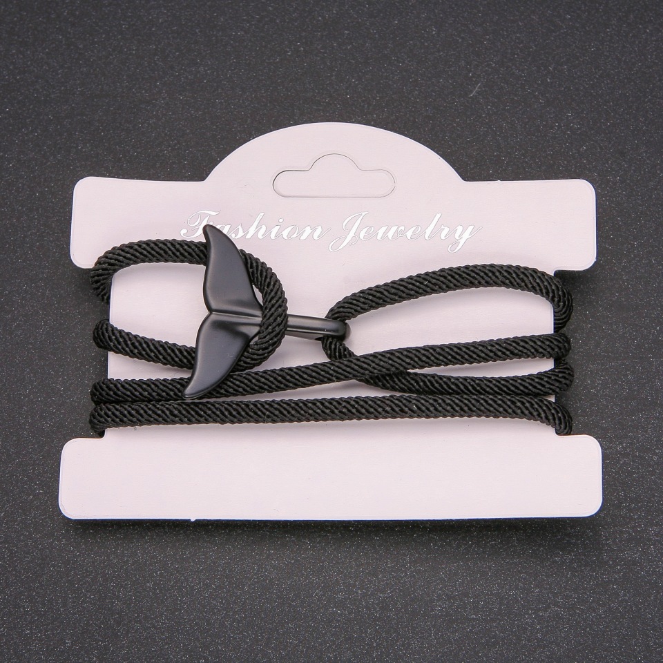 Pánský náramek s ocasem velryby na šňůře