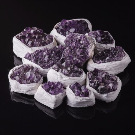 Drúza ametystu (cena za krabičku)