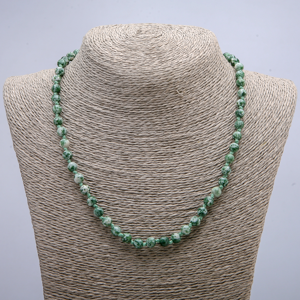 Náhrdelník z přírodního mechového achátu