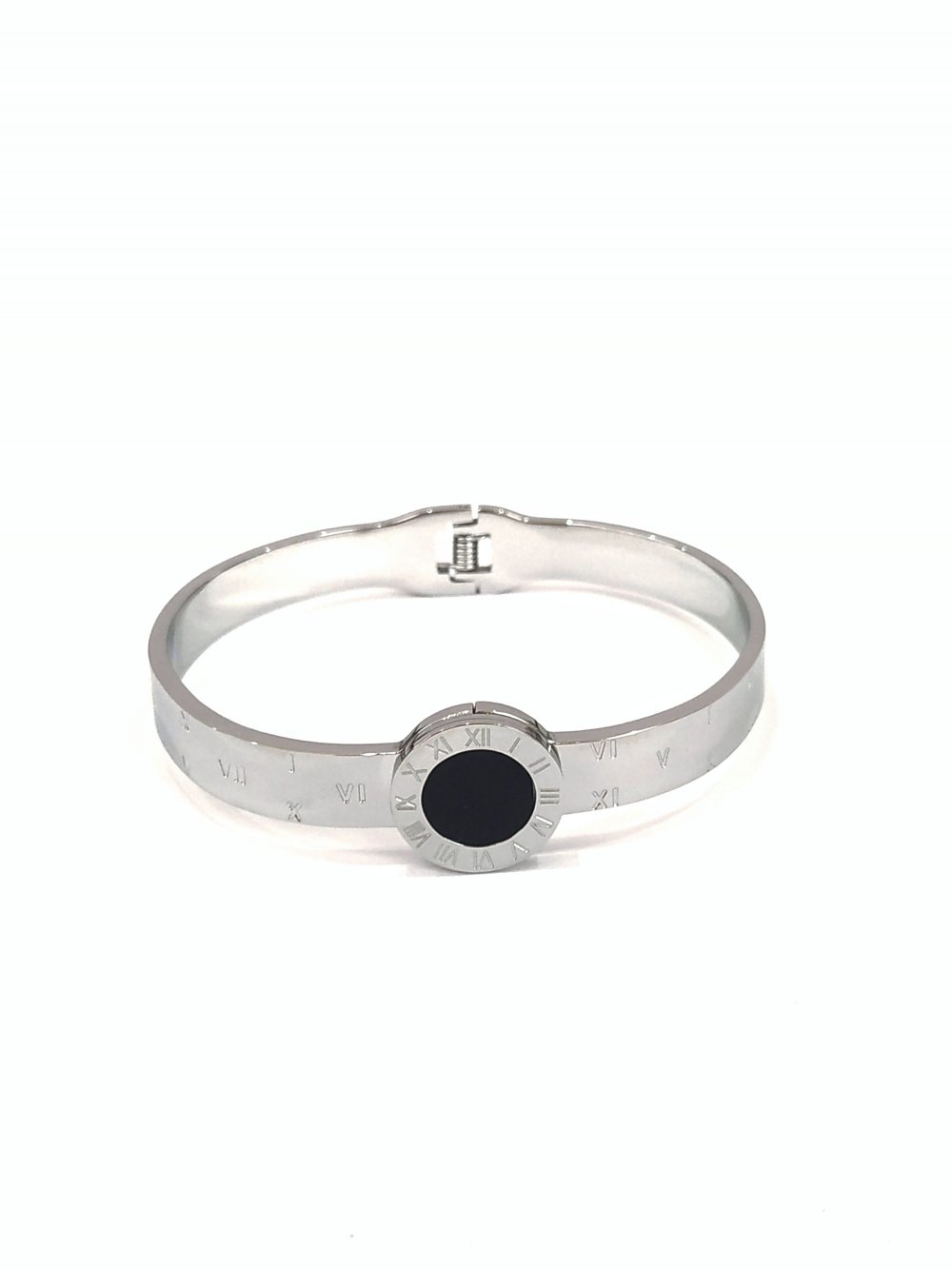 Náramek Xuping Rhodium, tloušťka 8 mm + -, průměr 63×54 mm +