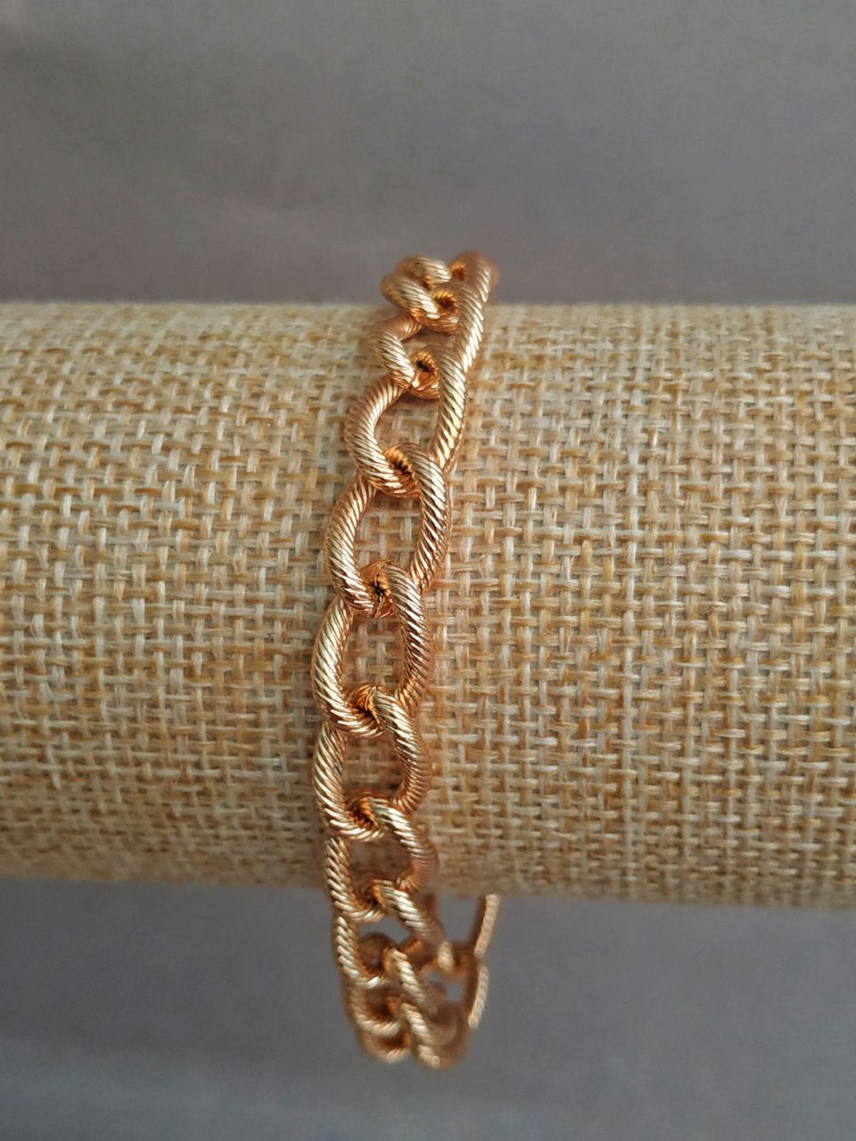 Náramek Xuping s pozlacením 18K, délka 19 cm, tloušťka 8,5 mm+