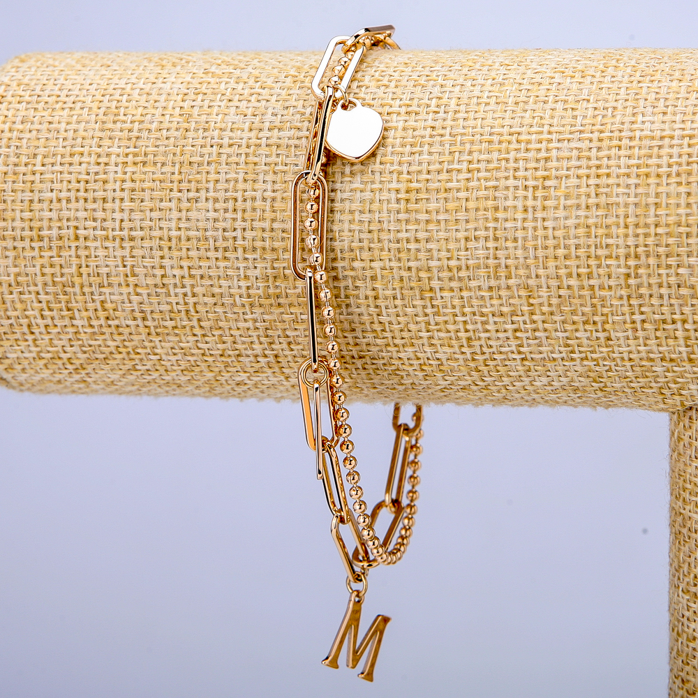 Náramek Xuping s pozlacením 18K, tloušťka 5 mm, délka 17–21 cm