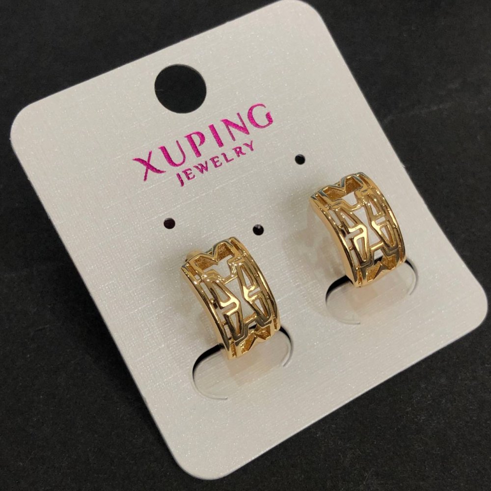Náušnice Xuping pozlacené 18K 15×8 mm +