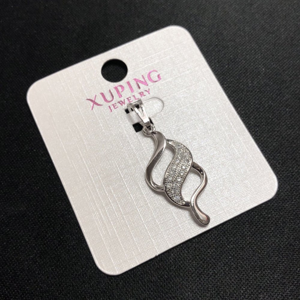 Přívěšek Xuping 35×12 mm rhodiovaný